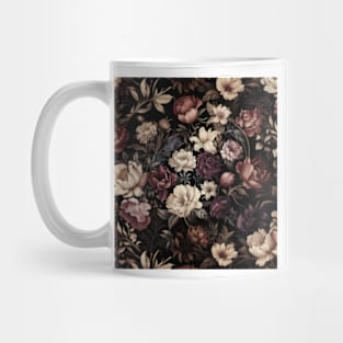 Gothic vintage flower print Mug